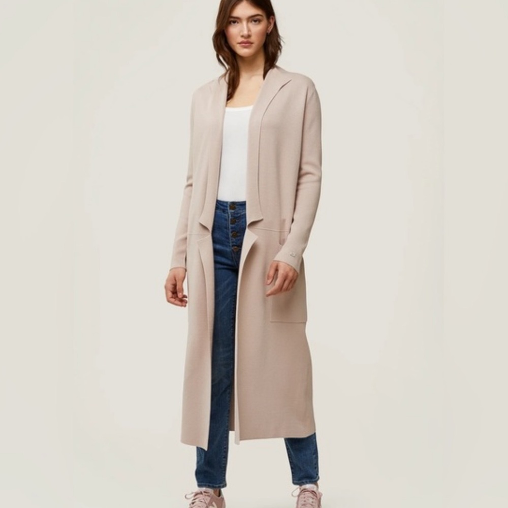 Soia & Kyo - Elegant Beige Women's Sweater Cardigan